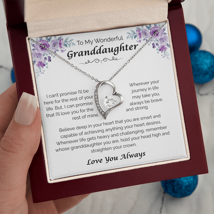 To My Wonderful Granddaughter — From My Heart to Yours, Forever Love Necklace