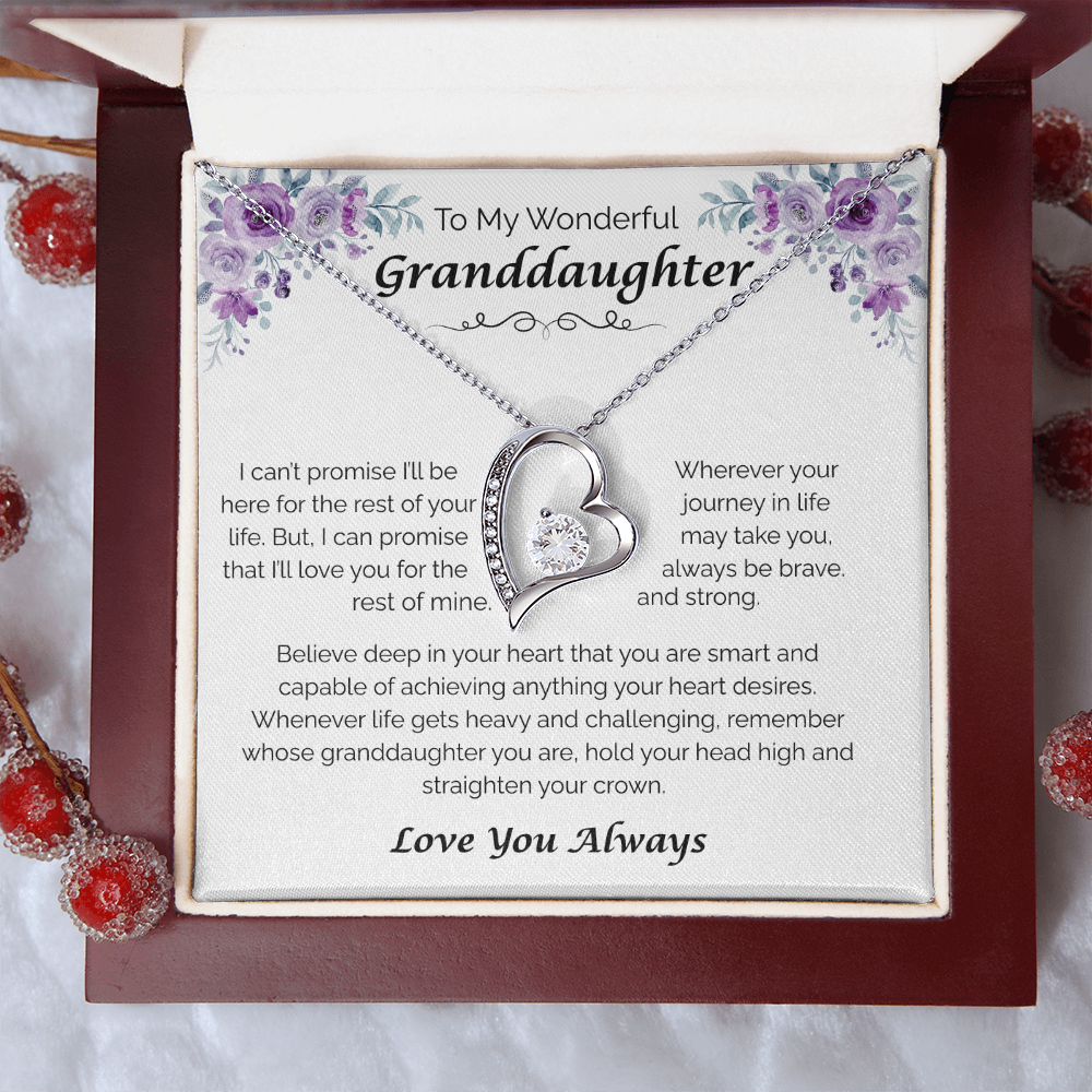 To My Wonderful Granddaughter — From My Heart to Yours, Forever Love Necklace