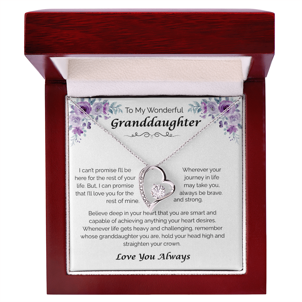 To My Wonderful Granddaughter — From My Heart to Yours, Forever Love Necklace