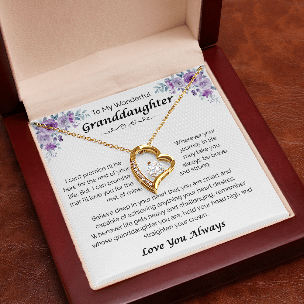 To My Wonderful Granddaughter — From My Heart to Yours, Forever Love Necklace