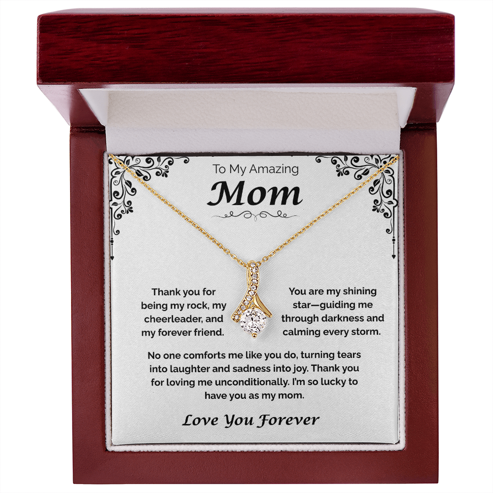To My Amazing Mom — Grateful for Your Love & Guidance, Alluring Love Necklace