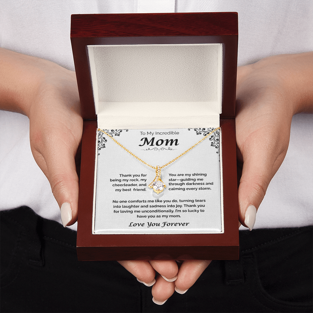 To My Incredible Mom — Grateful for Your Love & Guidance, Alluring Love Necklace