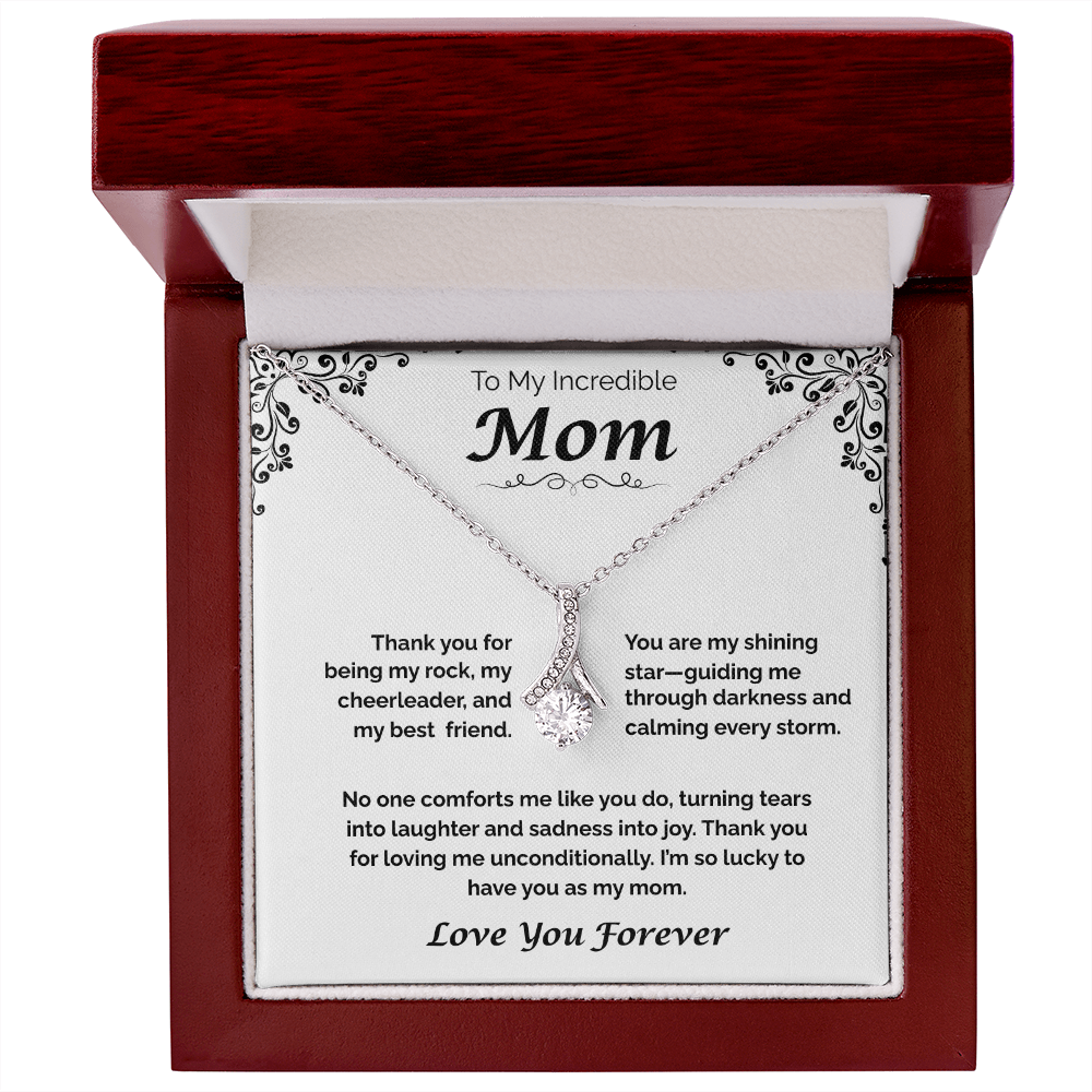 To My Incredible Mom — Grateful for Your Love & Guidance, Alluring Love Necklace