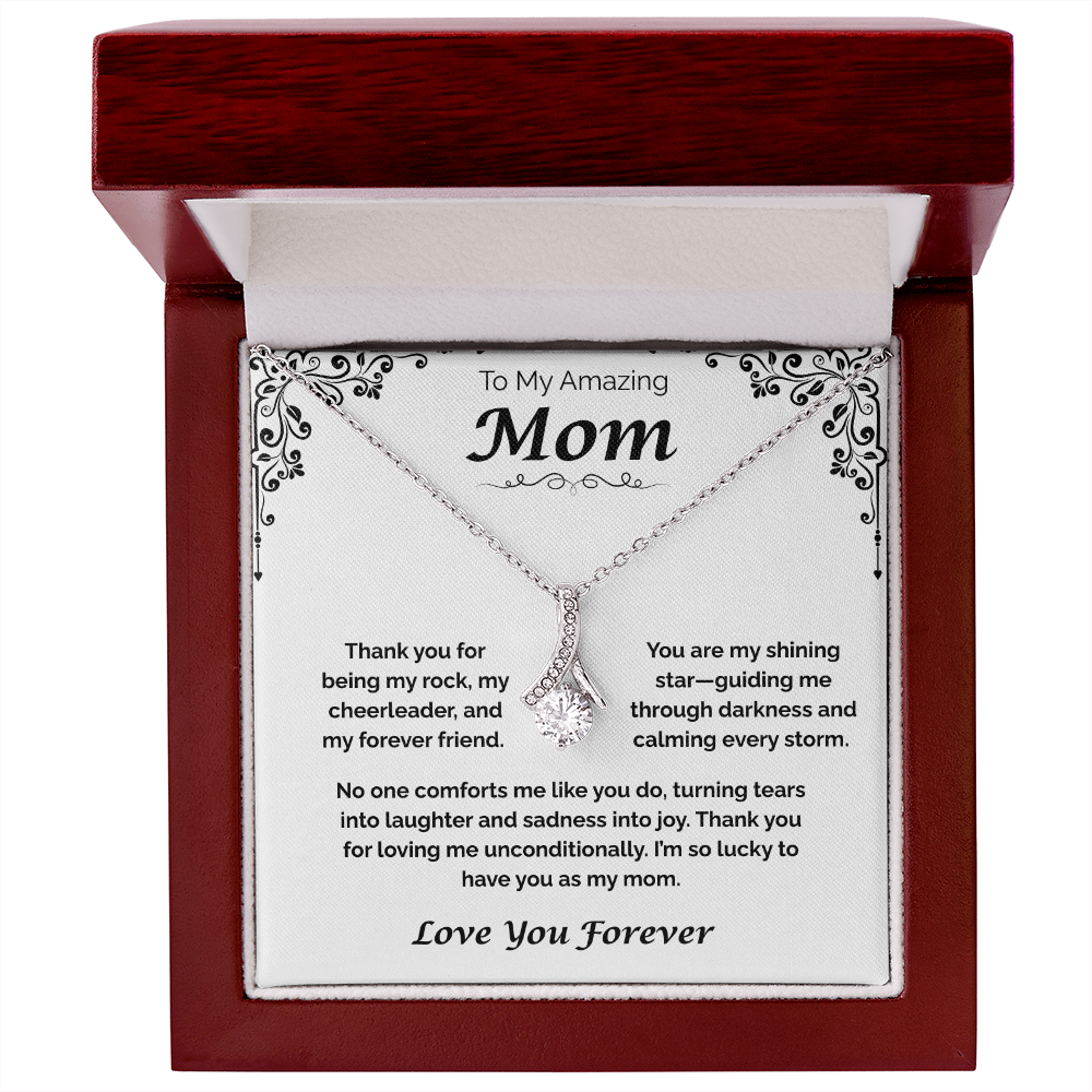 To My Amazing Mom — Grateful for Your Love & Guidance, Alluring Love Necklace
