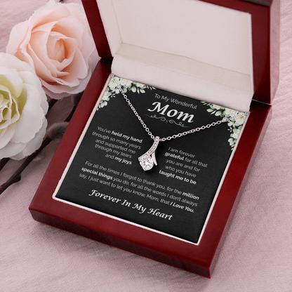 To My Wonderful Mom — You've Taught Me So Much, Alluring Love Necklace