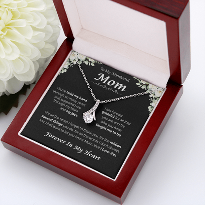To My Wonderful Mom — You've Taught Me So Much, Alluring Love Necklace
