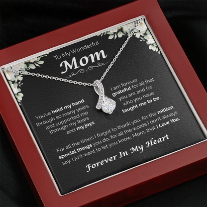 To My Wonderful Mom — You've Taught Me So Much, Alluring Love Necklace