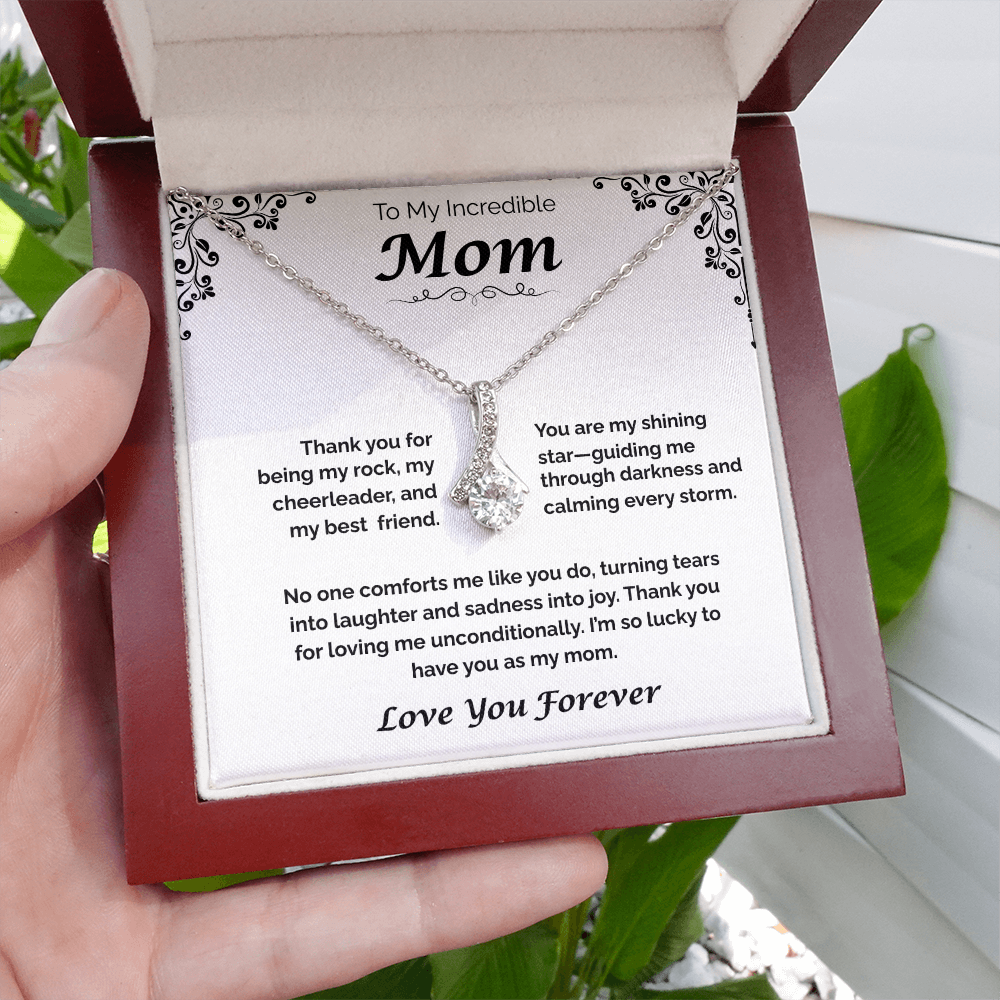 To My Incredible Mom — Grateful for Your Love & Guidance, Alluring Love Necklace