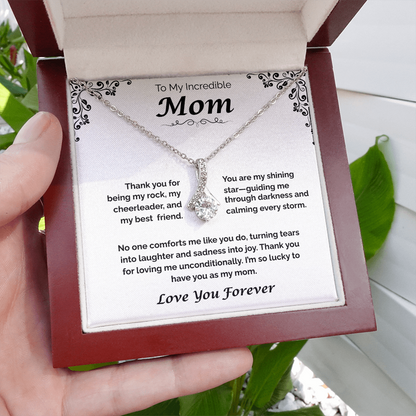 To My Incredible Mom — Grateful for Your Love & Guidance, Alluring Love Necklace