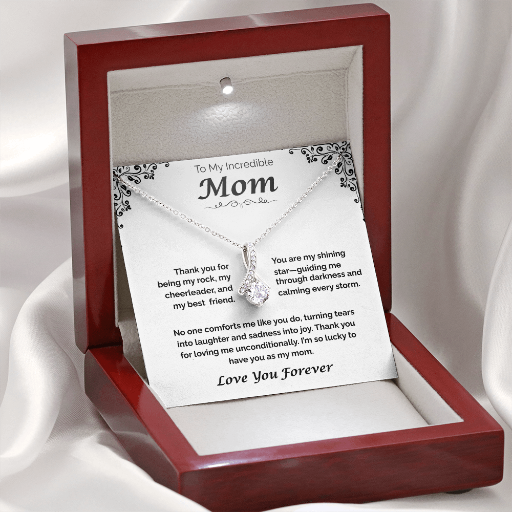 To My Incredible Mom — Grateful for Your Love & Guidance, Alluring Love Necklace