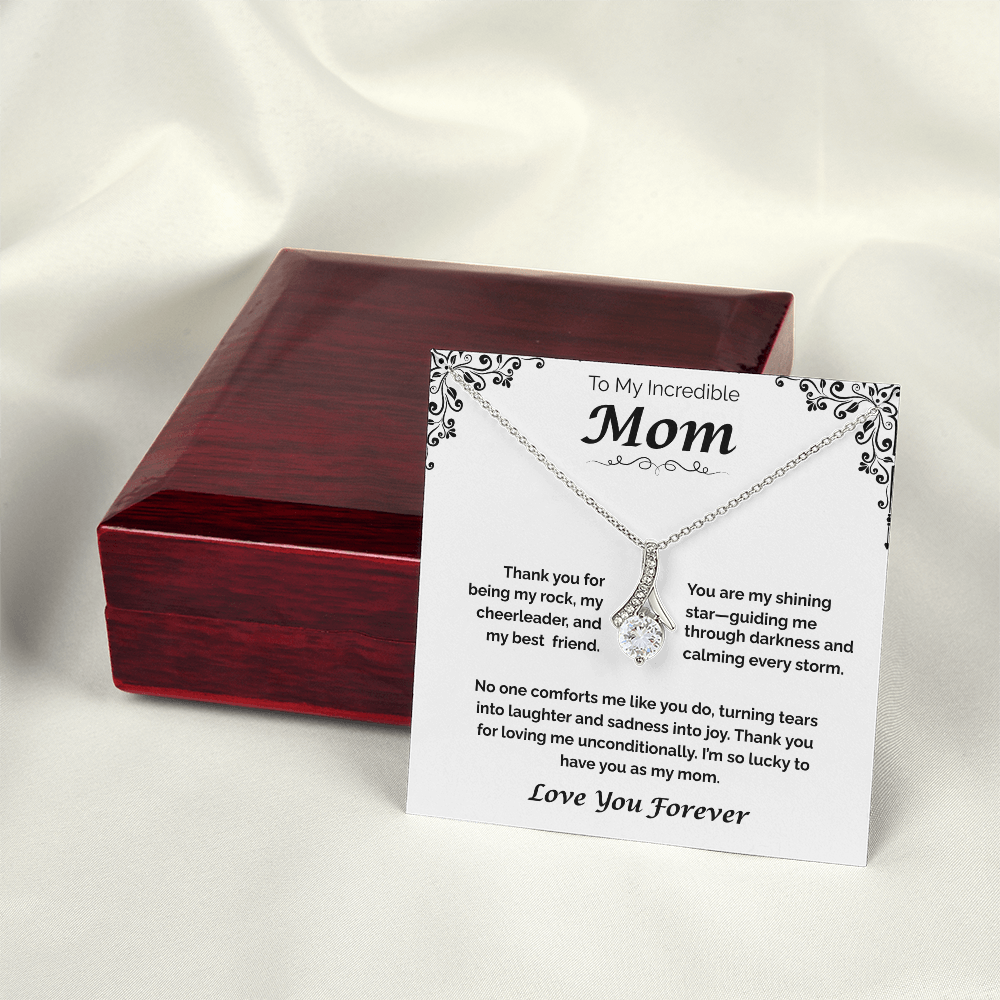 To My Incredible Mom — Grateful for Your Love & Guidance, Alluring Love Necklace