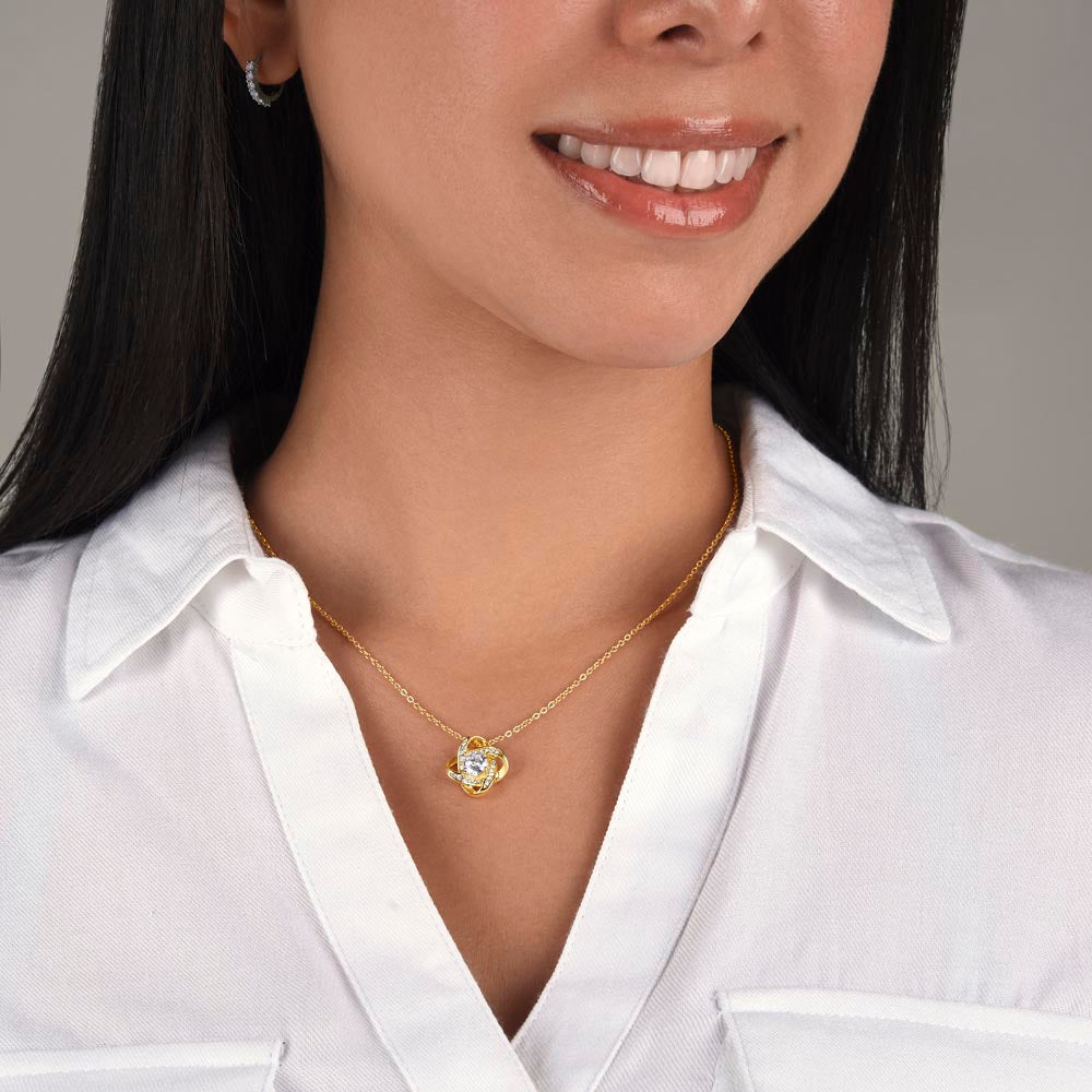 To My Daughter, For Your Graduation — Your Next Chapter Begins, Love Knot Necklace