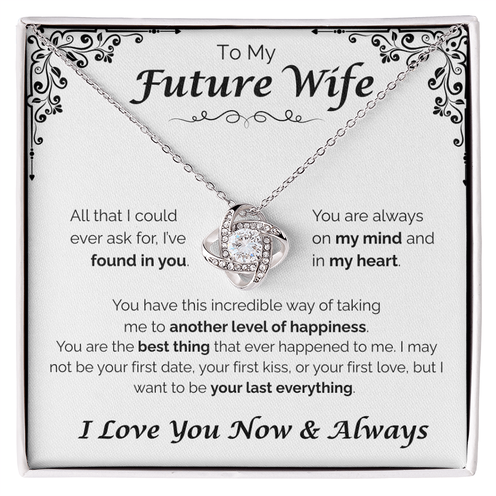 To My Future Wife — Another Level of Happiness, Love Knot Necklace