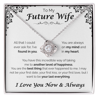 To My Future Wife — Another Level of Happiness, Love Knot Necklace