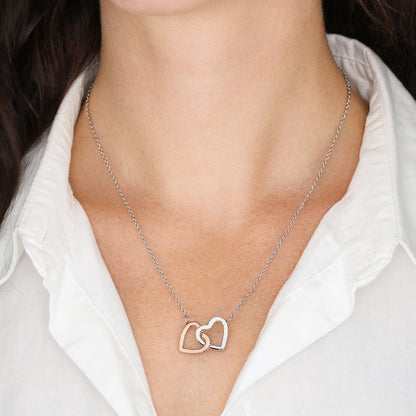 To My Wonderful Daughter — The Love I Have for You, Interlocking Hearts Necklace