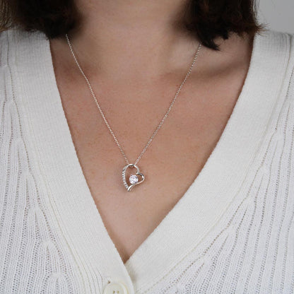 To My Lovely Daughter — Never Forget That I Love You, Forever Love Necklace