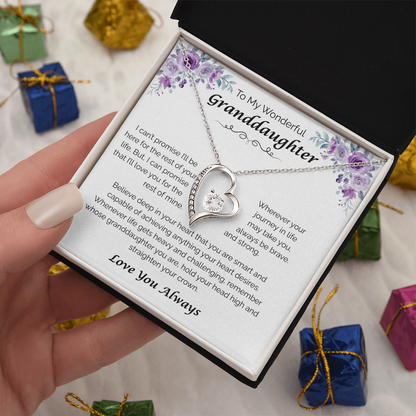 To My Wonderful Granddaughter — From My Heart to Yours, Forever Love Necklace