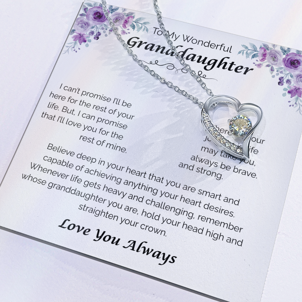 To My Wonderful Granddaughter — From My Heart to Yours, Forever Love Necklace