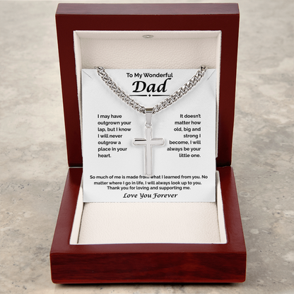 To My Wonderful Dad — I'll Always Look Up to You, Cuban Link Chain